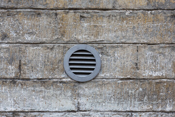 Ventilation system on wall