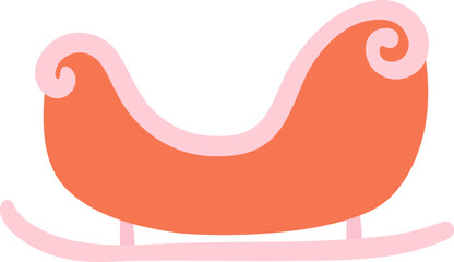 Christmas santa sleigh decoration