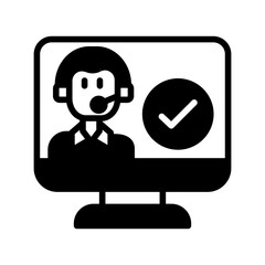 Call Center Icon in vector. illustration