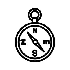 Compass Icon in vector. illustration