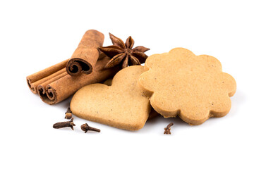 Gingerbread hearts cookies