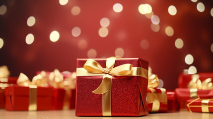 christmas gift box. generative ai