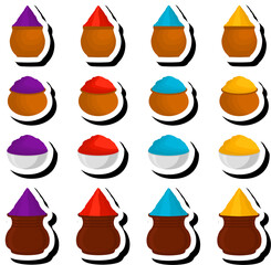 Beautiful illustration on theme of celebrating annual holiday Holi