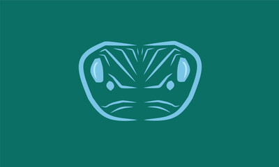 unique snake logo template, snake head logo illustration, snake face.