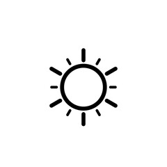 Sun icon vector