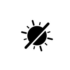 Sun icon vector