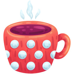 Cute Cup of Coffee Hand Drawn Illustration