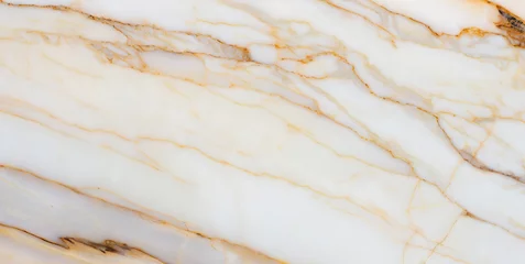 Foto op Canvas ivory white carrara statuario marble texture background  © Enzo