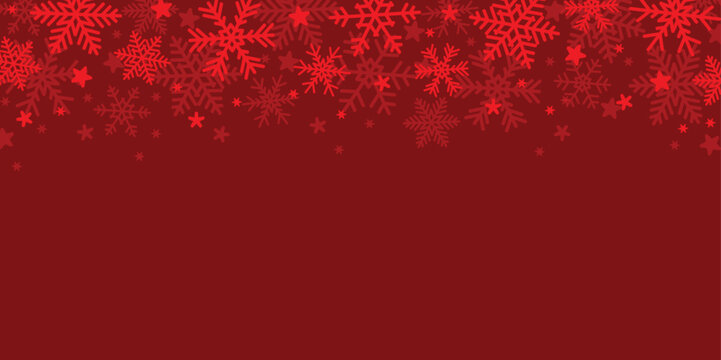 christmas snowflake border isolated vector illustration