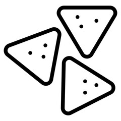 fast food nachos snack icon