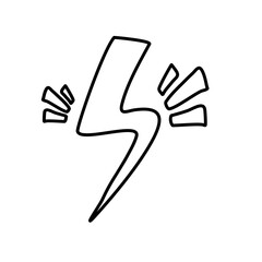 comic lighting thunder vector 