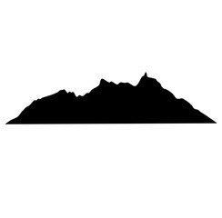 lanscape mountain silhouette 