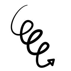 Obraz premium arrow doodle hand drawn vector 