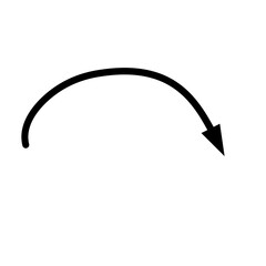 arrow doodle hand drawn vector 