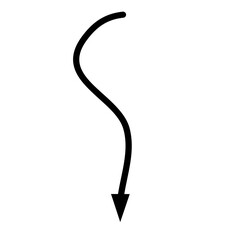 arrow doodle hand drawn vector 