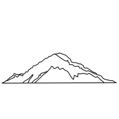 mountain lines vector 