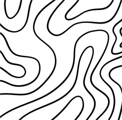 Black Topography Pattern 