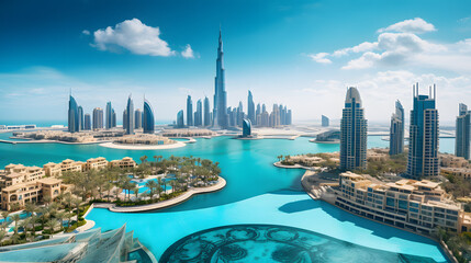 View of Dubai from above