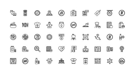 diet icon set