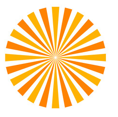 Sunburst Element Radial Stripes Vector 