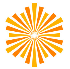 Sunburst Element Radial Stripes Vector 