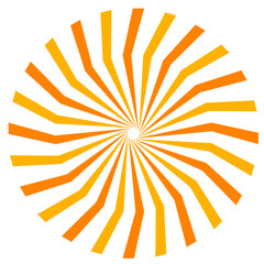 Sunburst Element Radial Stripes Vector 
