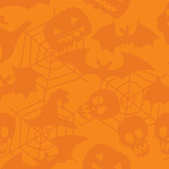 Happy Halloween seamless pattern background. vector illustration.