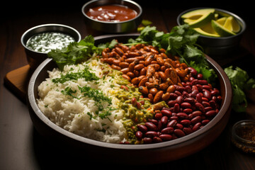 Rajma Rice is a popular North Indian dish made with kidney beans and rice.