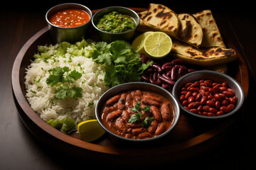 Rajma Rice is a popular North Indian dish made with kidney beans and rice.