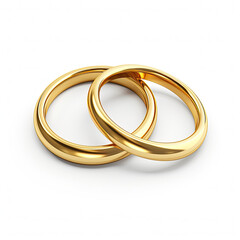 two gold rings