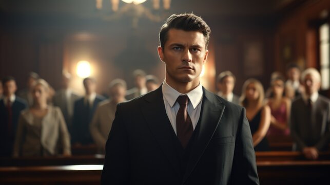 A lawyer fights back by advocating for justice in the courtroom.