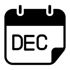 december glyph icon