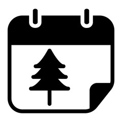 Fototapeta premium christmas glyph icon