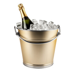 bottle of champagne in a cooler bucket