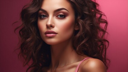 Beauty female model for personal care advertisement