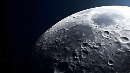An image of the surface of the moon