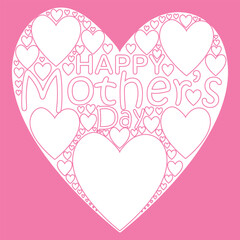 Fototapeta na wymiar Happy Mother's Day. banner, Greeting card, poster