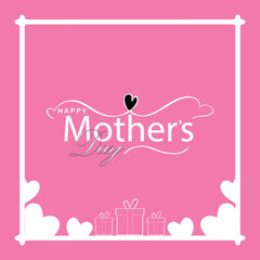 Happy Mother's Day. banner, Greeting card, poster