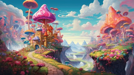 Mesmerizing Dance of Colors: Where Digital Dreams Mingle with Abstract Realms - Generative AI