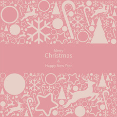 Christmas background. Christmas pattern. Christmas Decorations. winter holiday. Greeting card, banner, poster