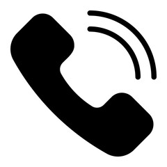 telephone glyph icon