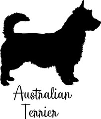 Australian Terrier dog silhouette dog breeds Animals Pet breeds silhouette
