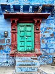 Colorful Door In Jodhpur