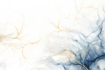 Fototapeta premium Fantasy abstract thin lines on white background composition