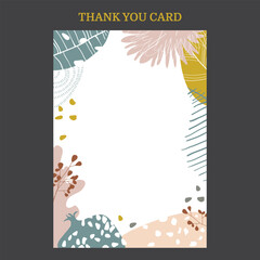 Thank You Card and invitation card design.