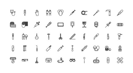 medicine icon set