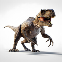 Fototapeta premium T-Rex dinosaur 3d isolated on dark