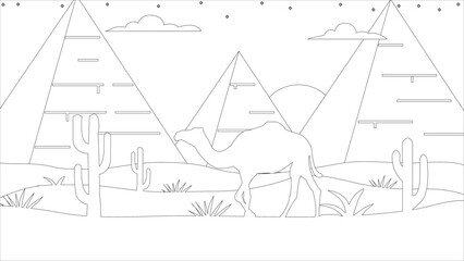 Naklejka premium Coloring pages