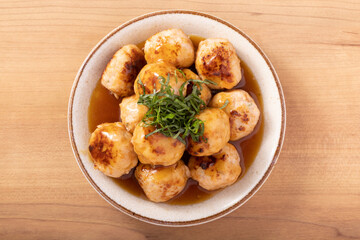 鶏つくねのあんかけ