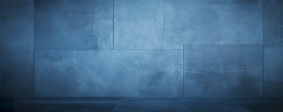 dark and blue concreate and cement wall to present product and background.